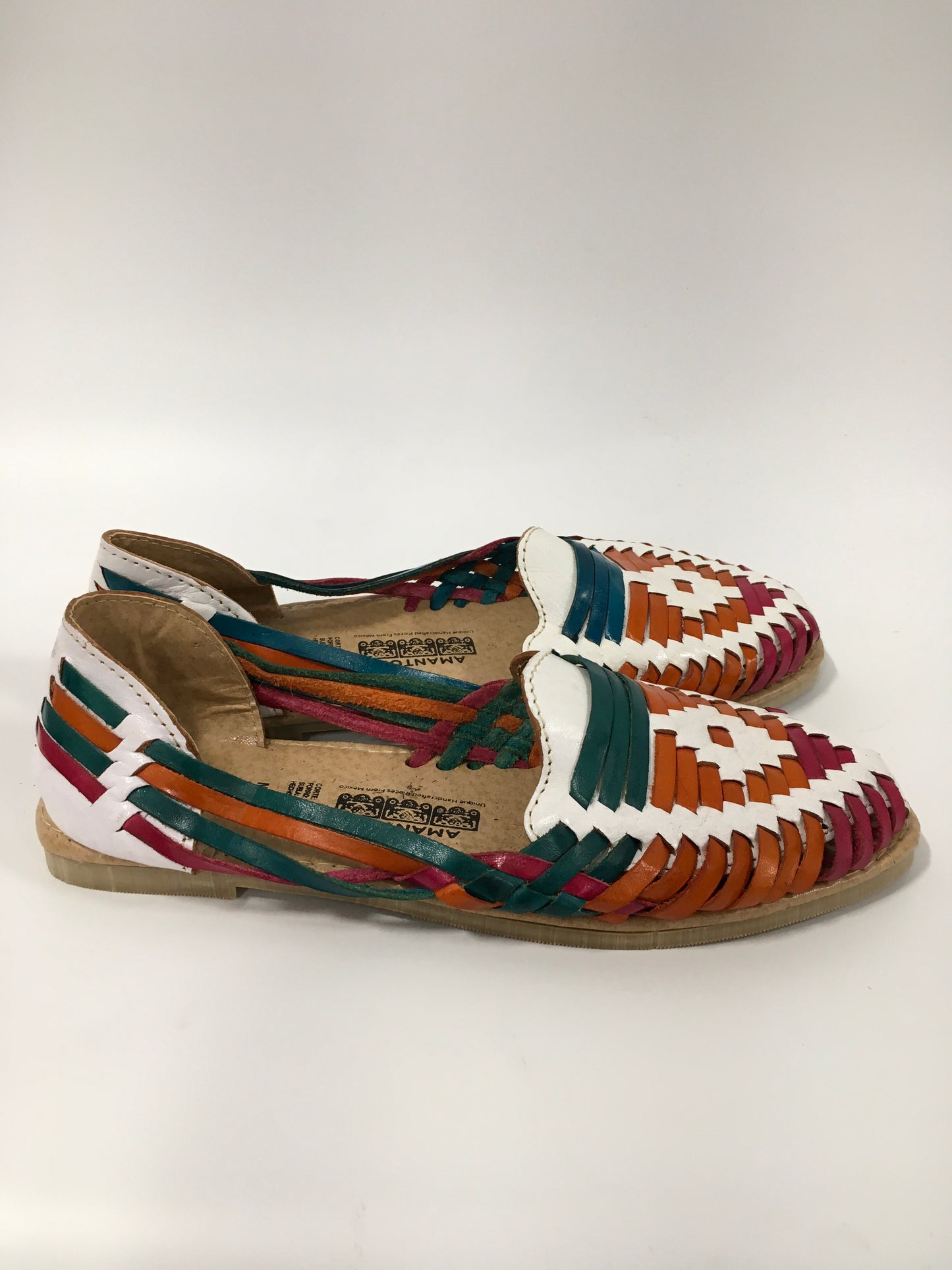 Multi-colored Shoes Flats Amantoli, Size 9