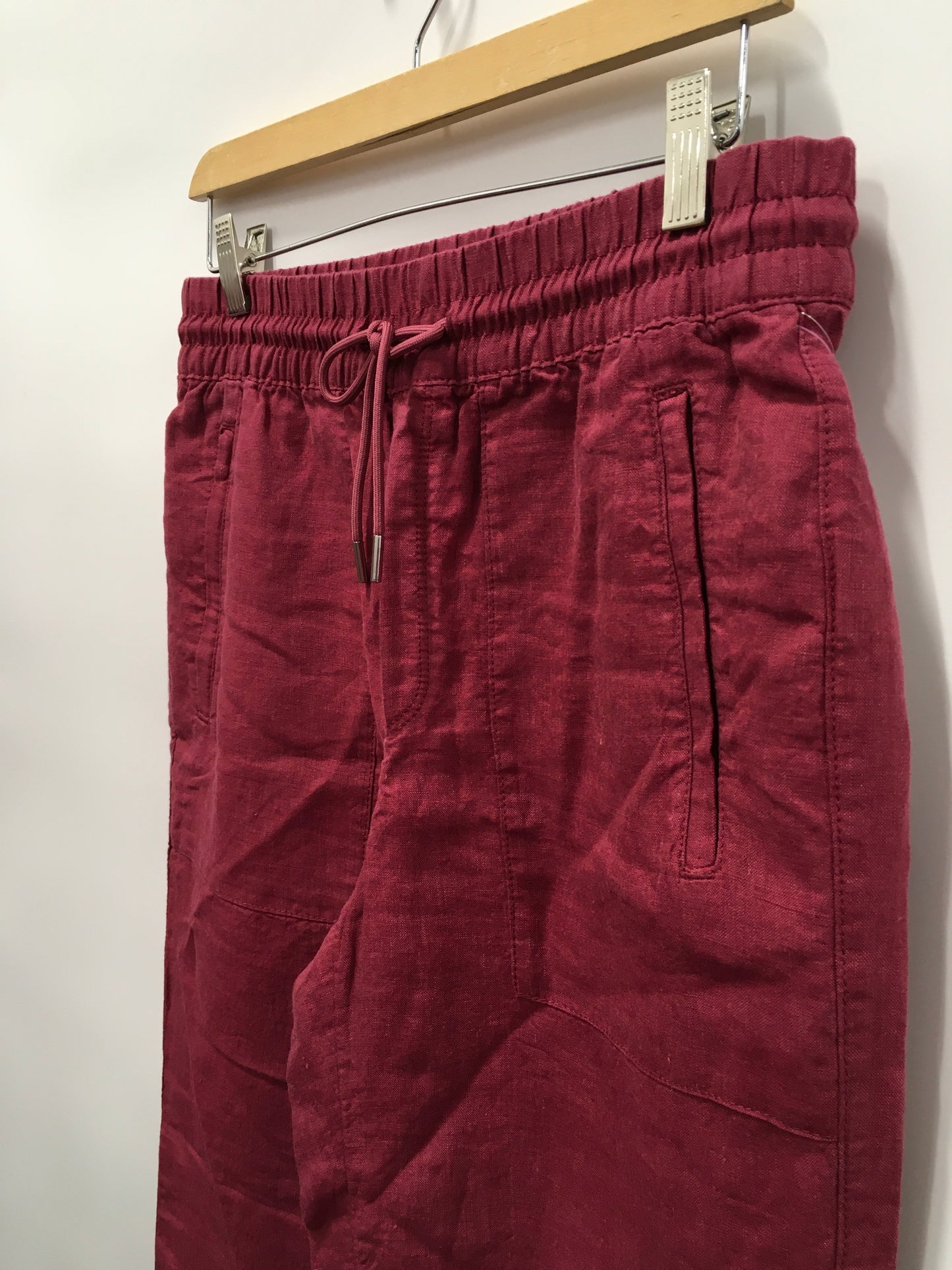 Red Pants Linen Athleta, Size 4