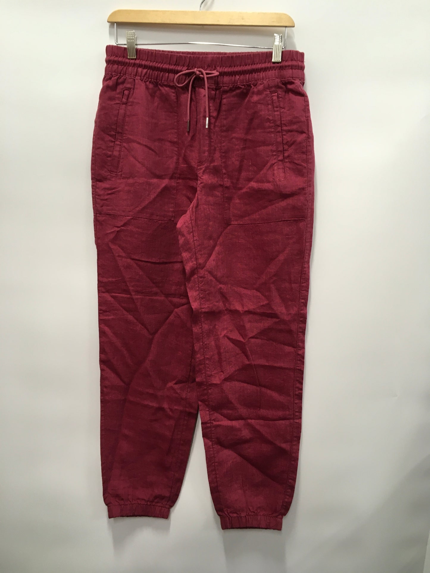 Red Pants Linen Athleta, Size 4