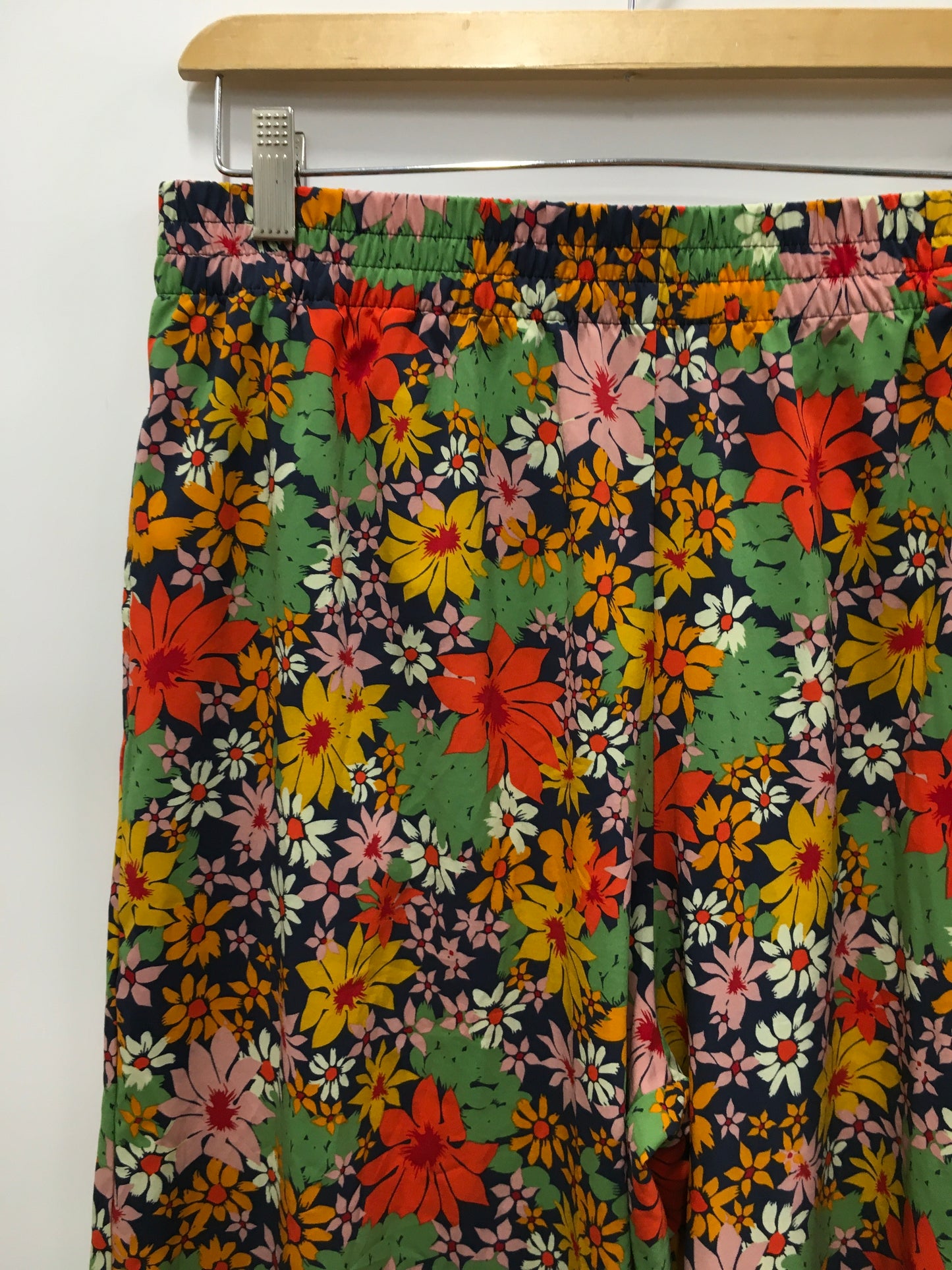 Floral Print Pants Wide Leg Toad & Co, Size L