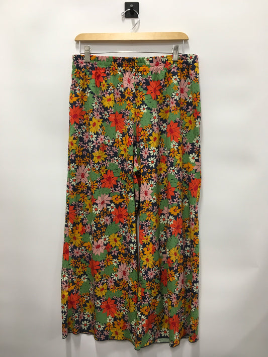 Floral Print Pants Wide Leg Toad & Co, Size L