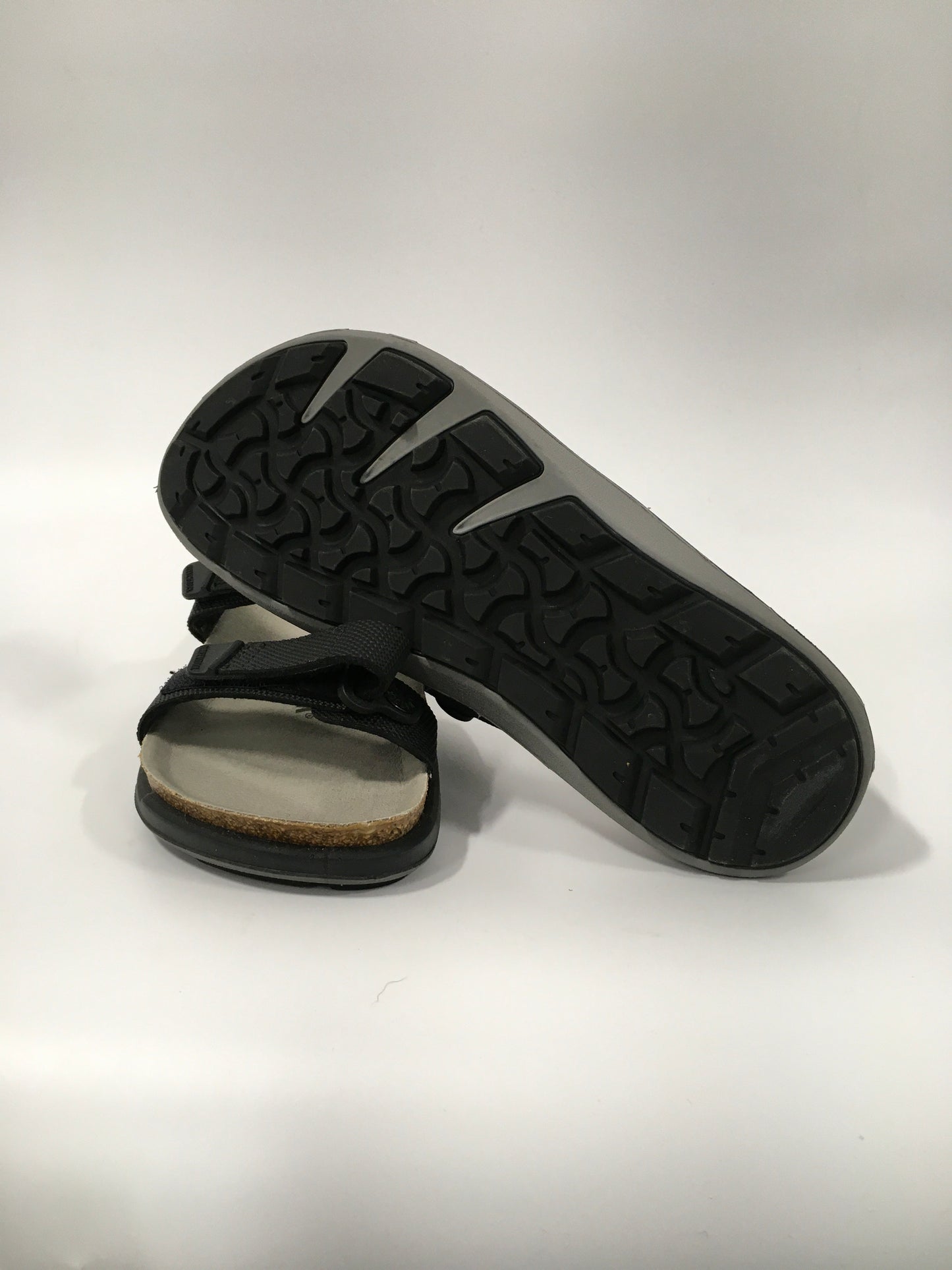 Black Sandals Flats Birkenstock, Size 6.5