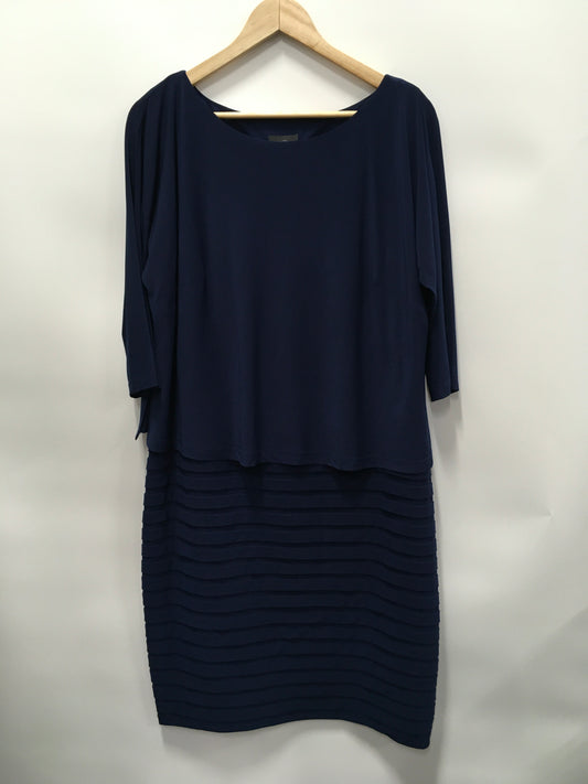 Navy Dress Party Short Adrianna Papell, Size Xl