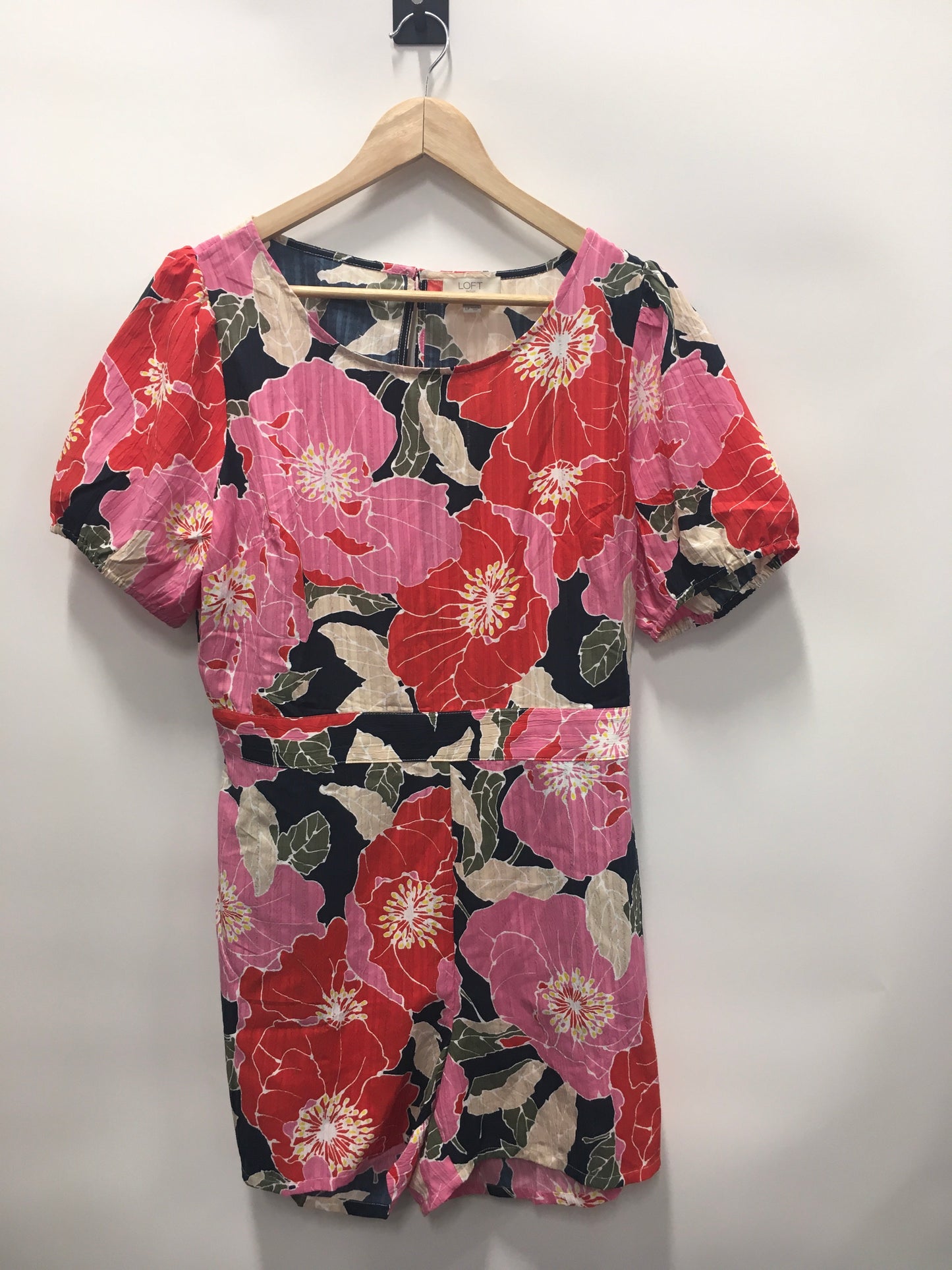 Floral Print Romper Loft, Size Petite L