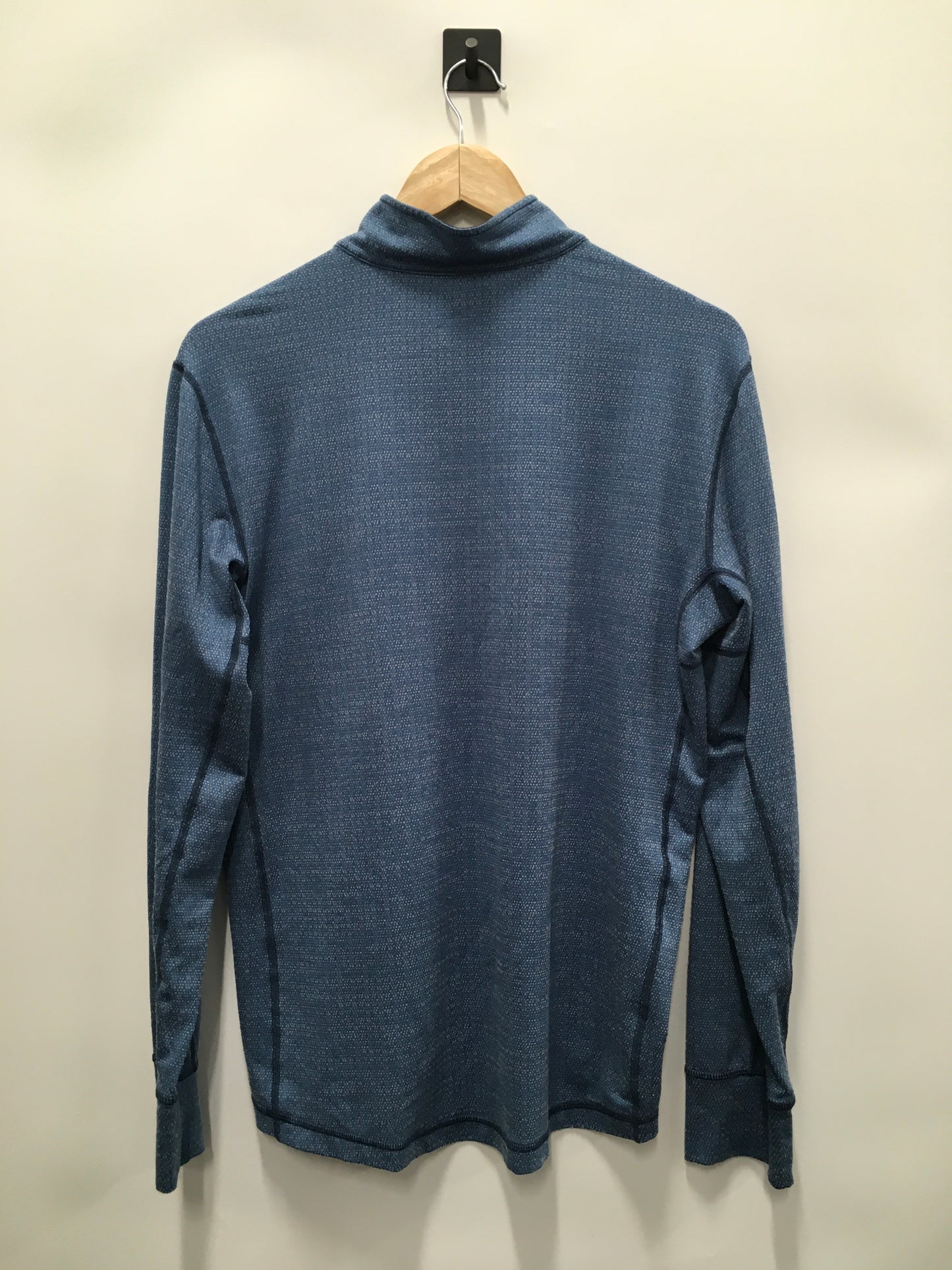 Athletic Top Long Sleeve Collar By Prana In Blue, Size: M