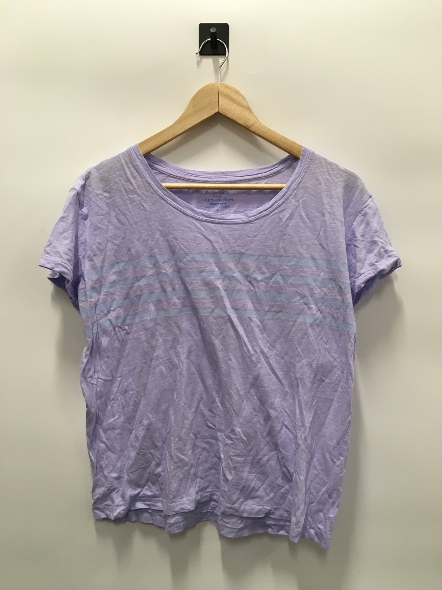 Purple Top Short Sleeve Basic Vineyard Vines, Size S