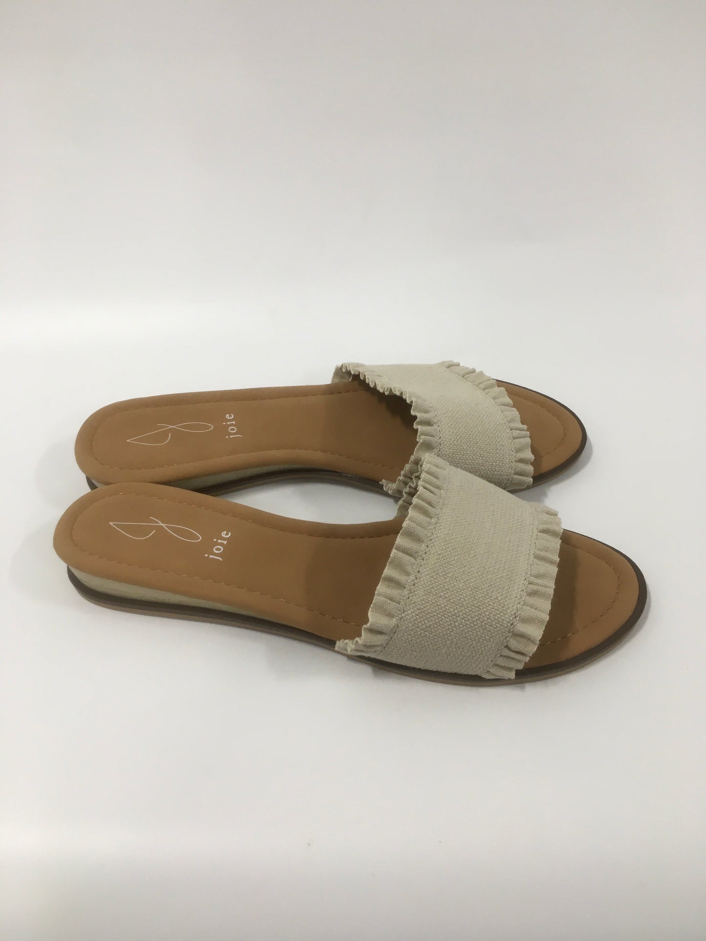 Beige Sandals Flats Joie, Size 8.5