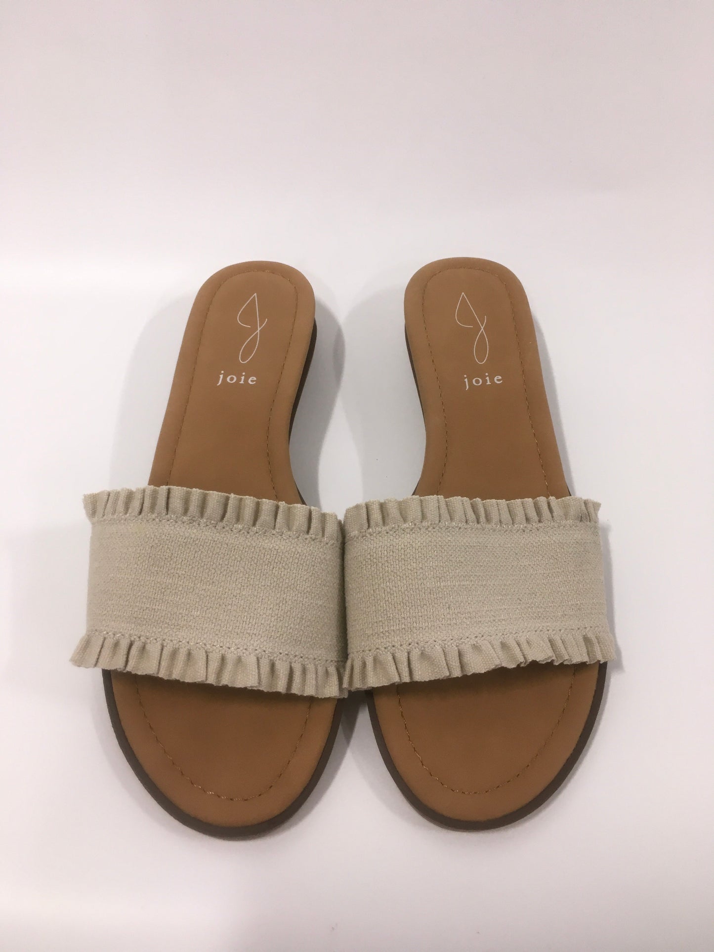 Beige Sandals Flats Joie, Size 8.5