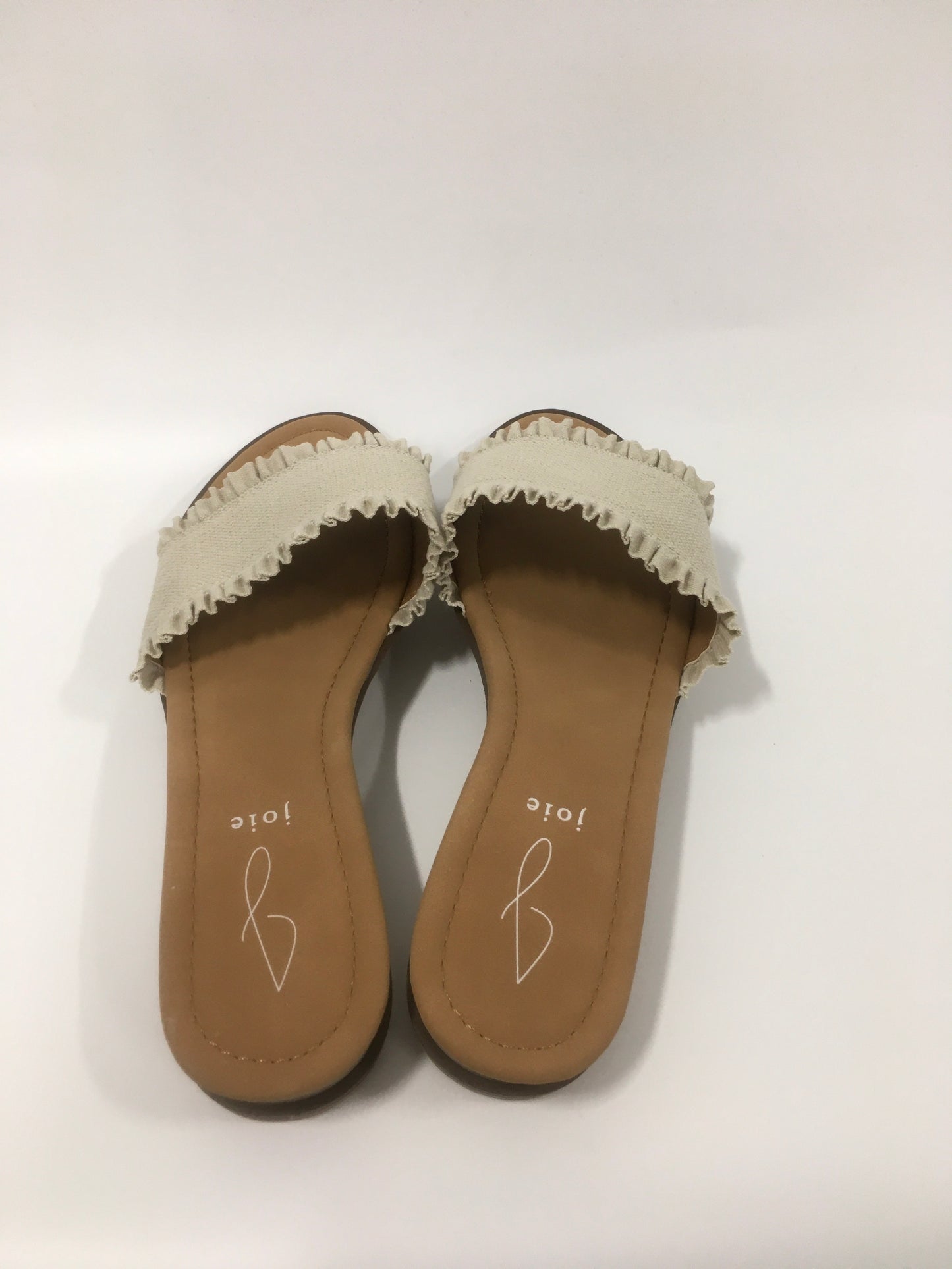 Beige Sandals Flats Joie, Size 8.5