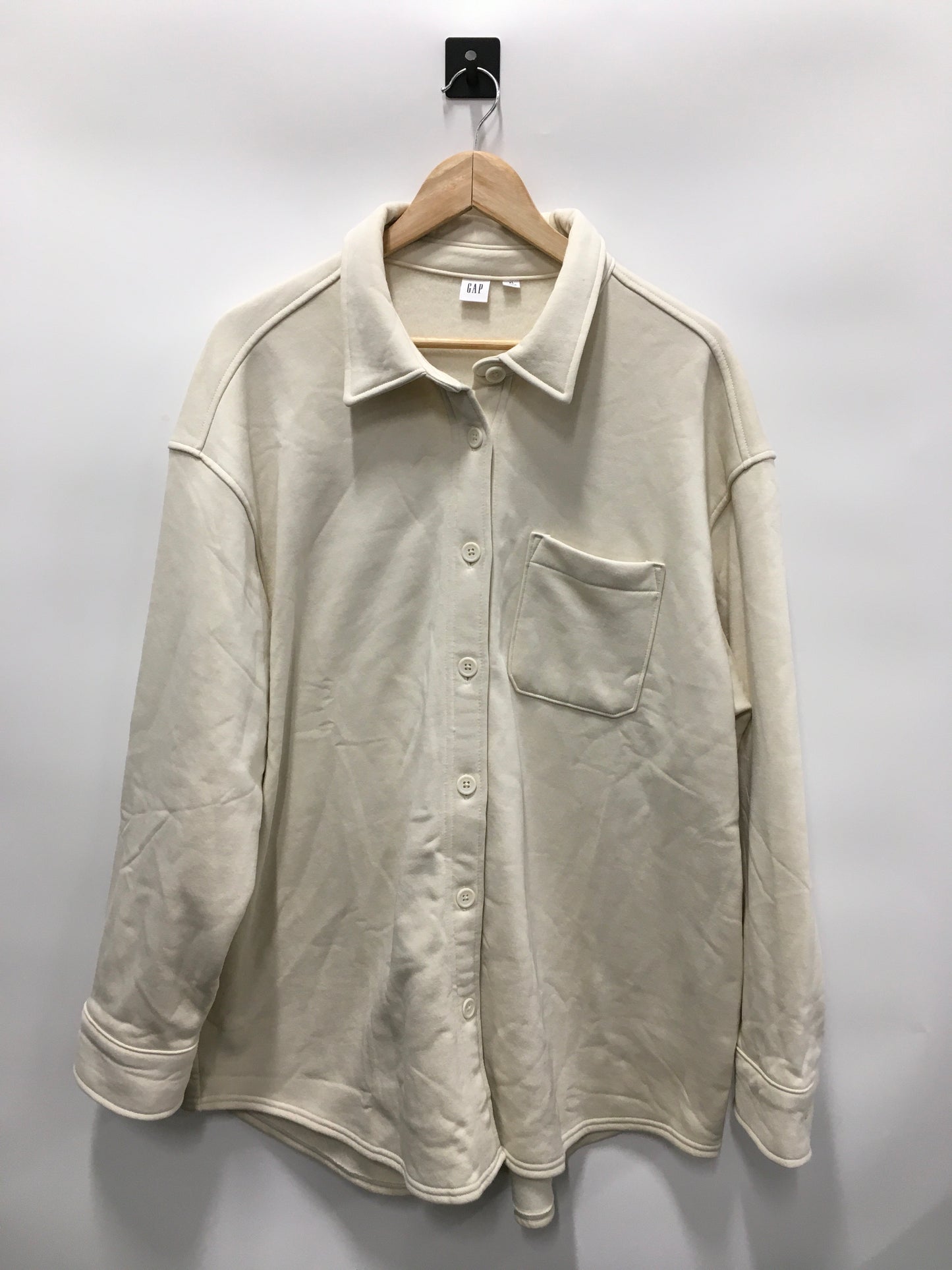 Cream Jacket Other Gap, Size Xl