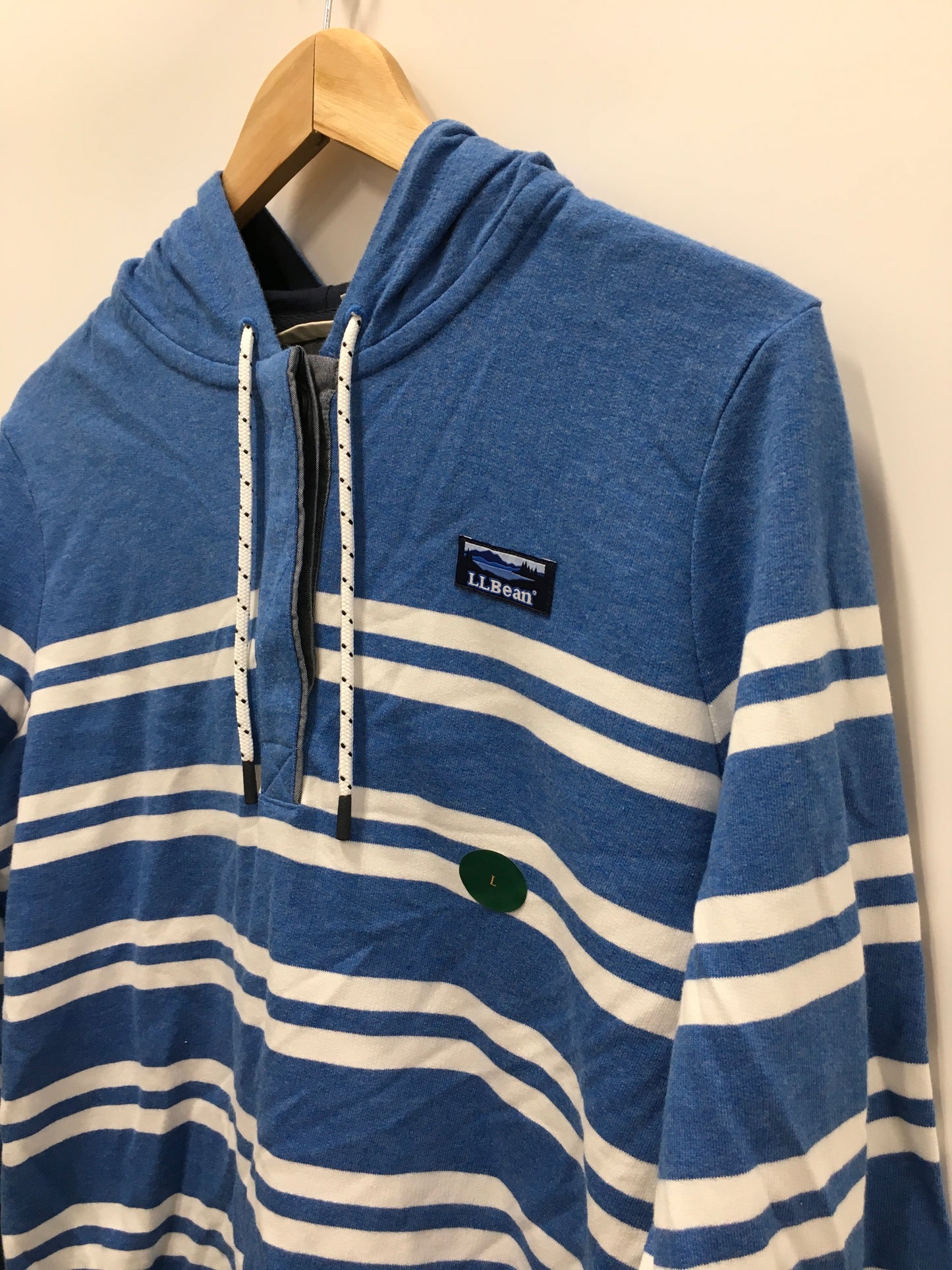 Blue Sweatshirt Hoodie L.l. Bean, Size L