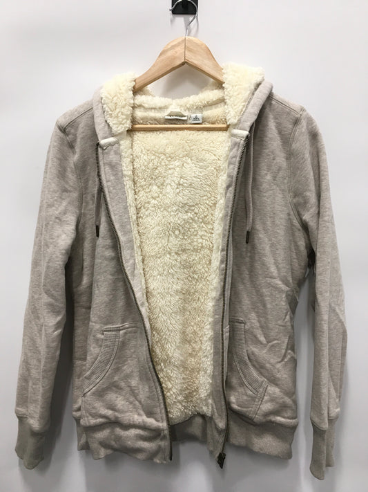 Cream Sweatshirt Hoodie L.l. Bean, Size S