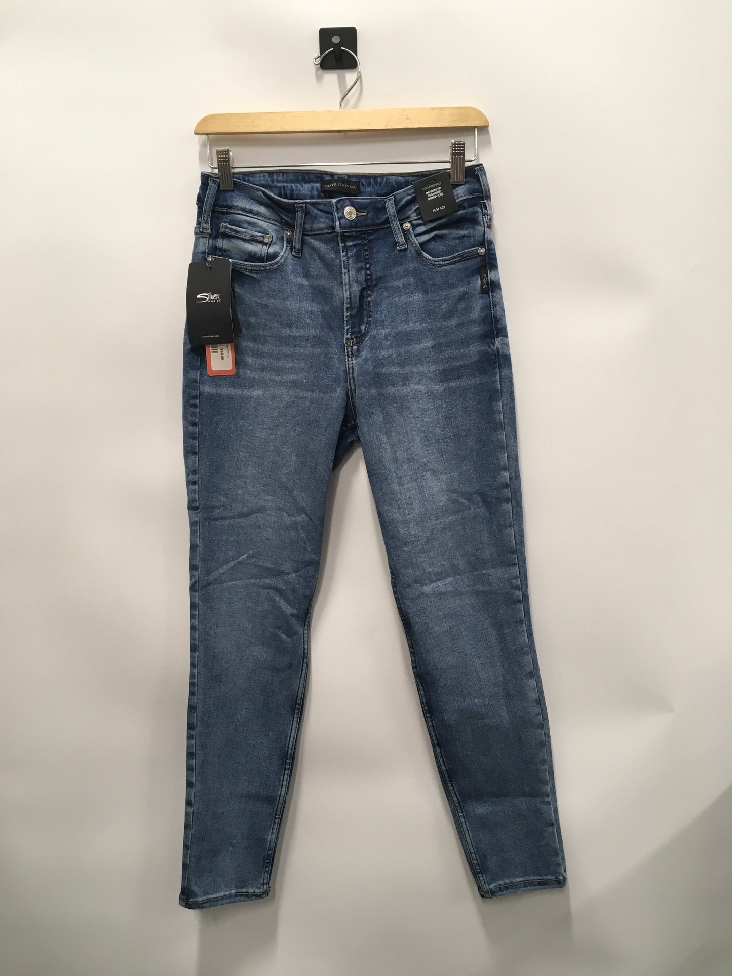 Jeans Skinny By Silver In Blue Denim, Size: 4