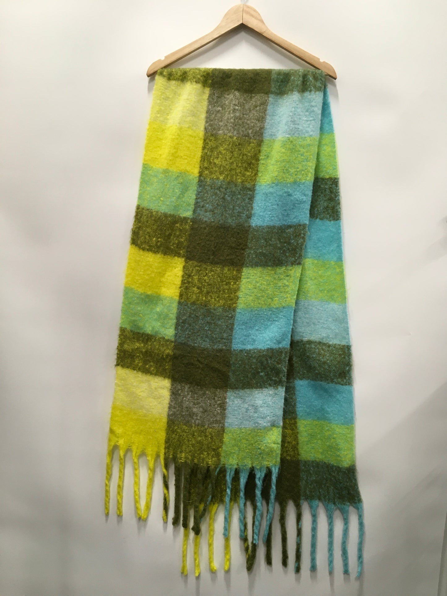 Scarf Winter By Free People In Green & Yellow