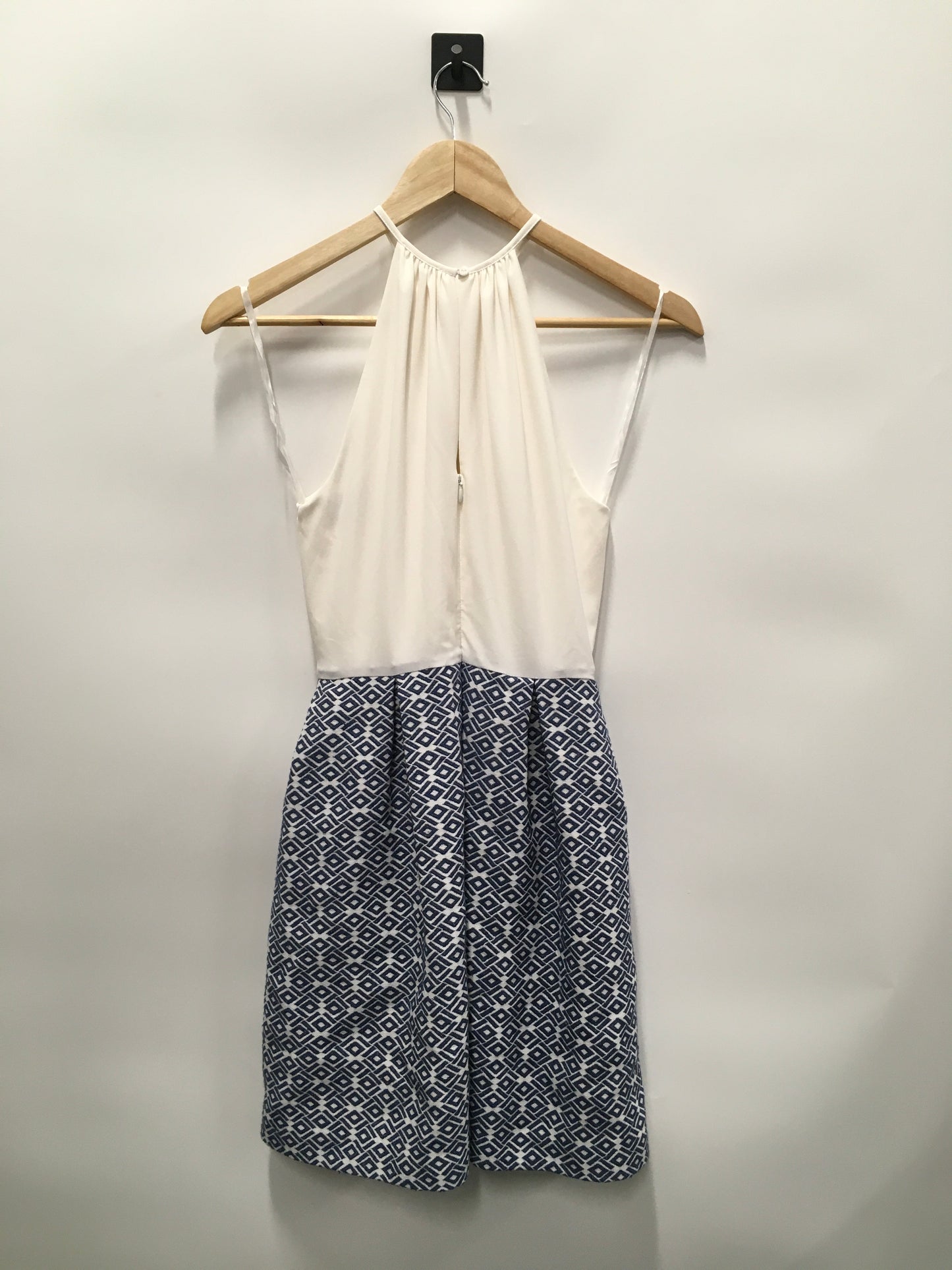 Blue & White Dress Casual Short Anthropologie, Size Petite   S