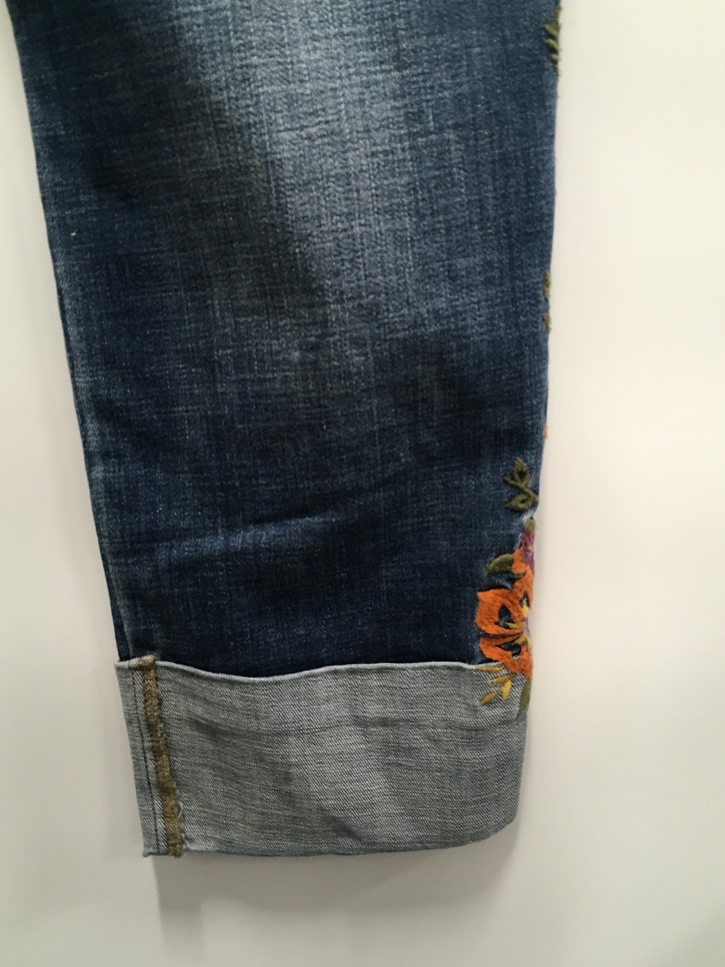 Blue Denim Jeans Skinny Chicos, Size 8l