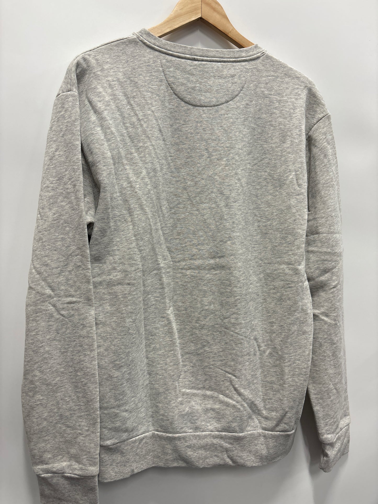 Sweatshirt Crewneck By Next Level In Grey, Size: L