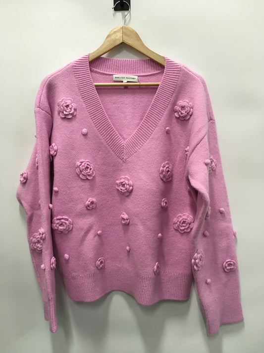 Sweater By English Factory In Pink, Size: L