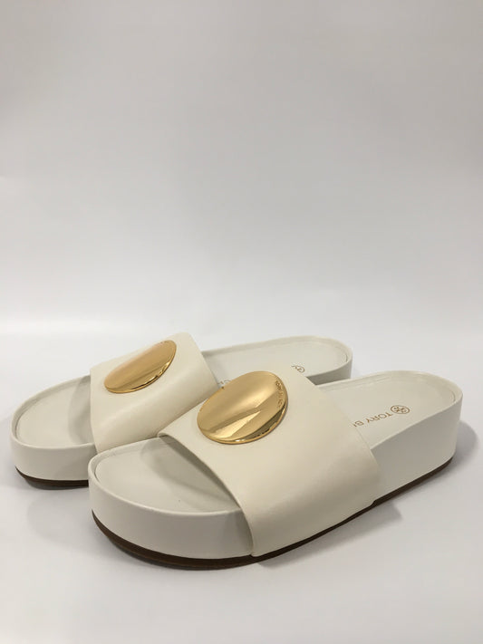 Sandals Flats By Tory Burch In Cream, Size: 9