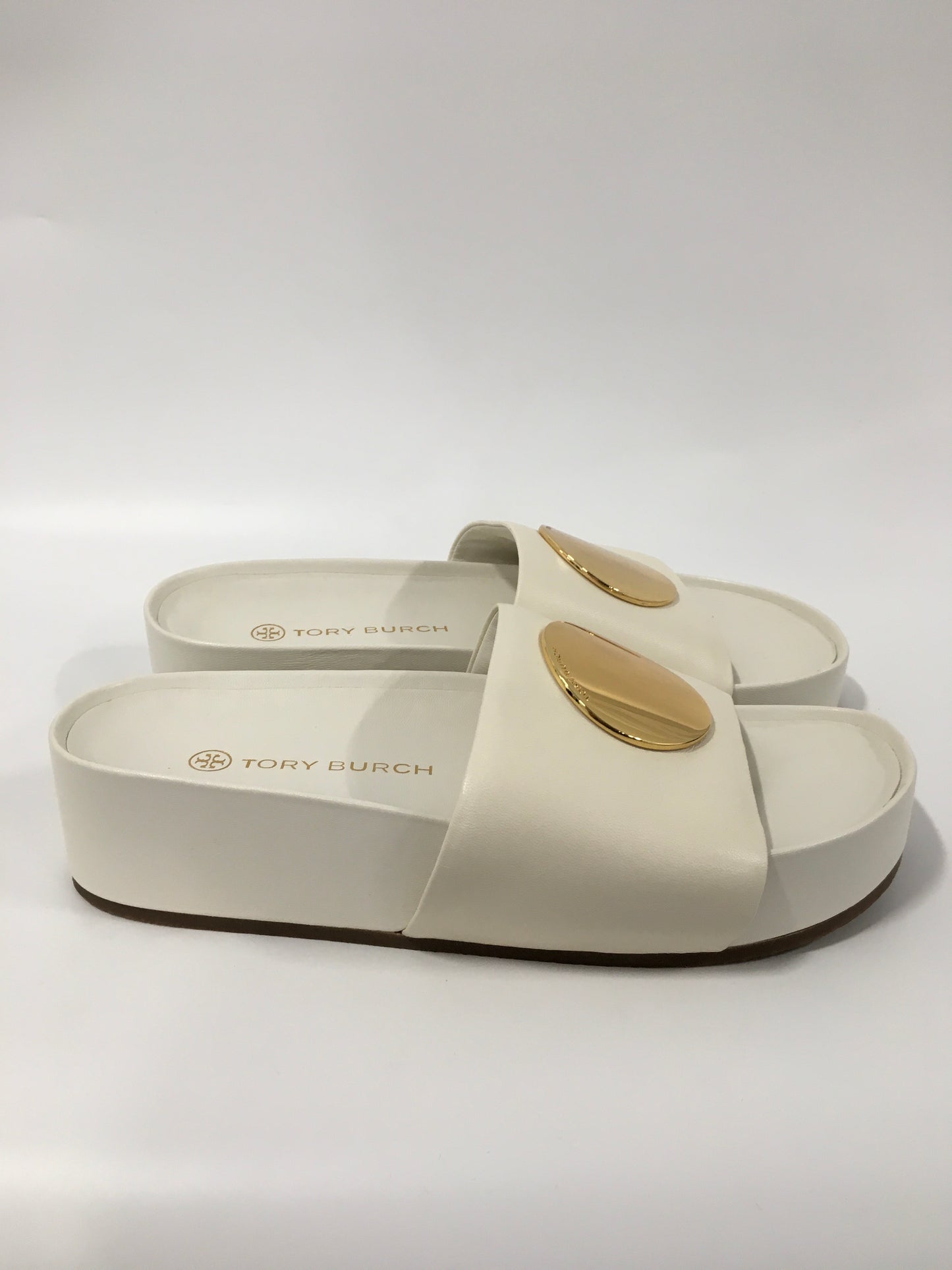 Sandals Flats By Tory Burch In Cream, Size: 9