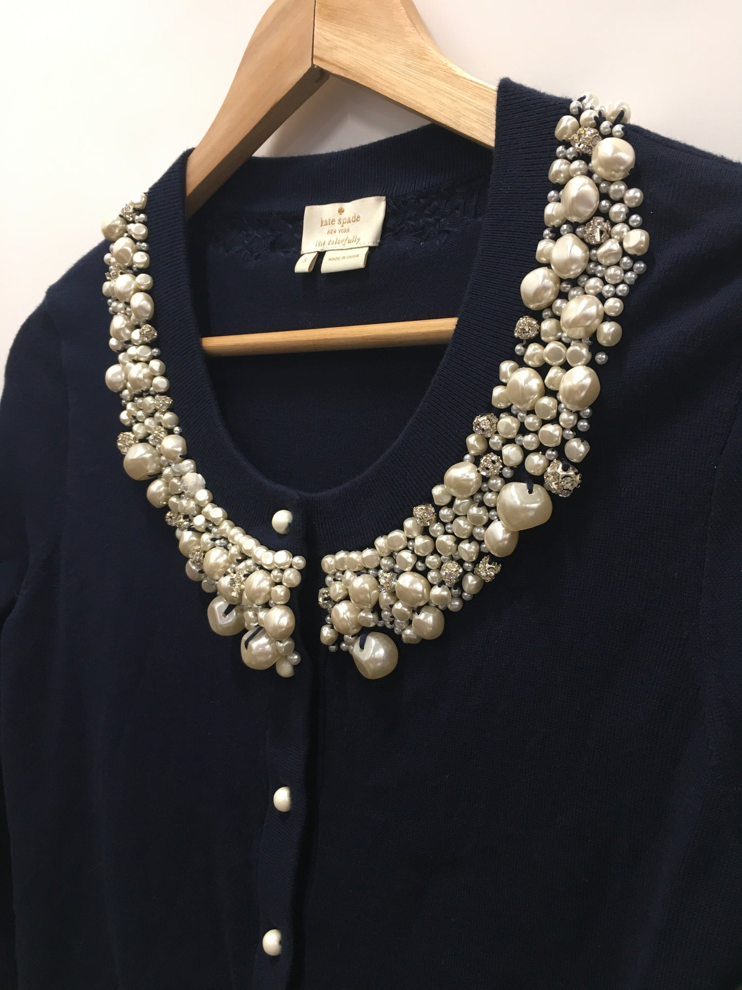 Cardigan By Kate Spade In Navy, Size: S