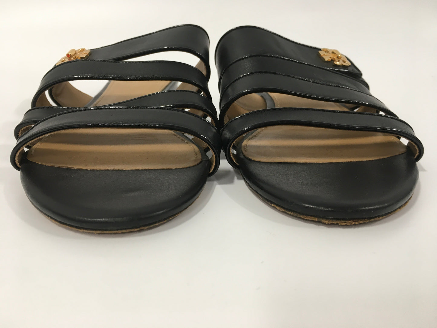 Sandals Flats By Tory Burch In Black, Size: 7.5