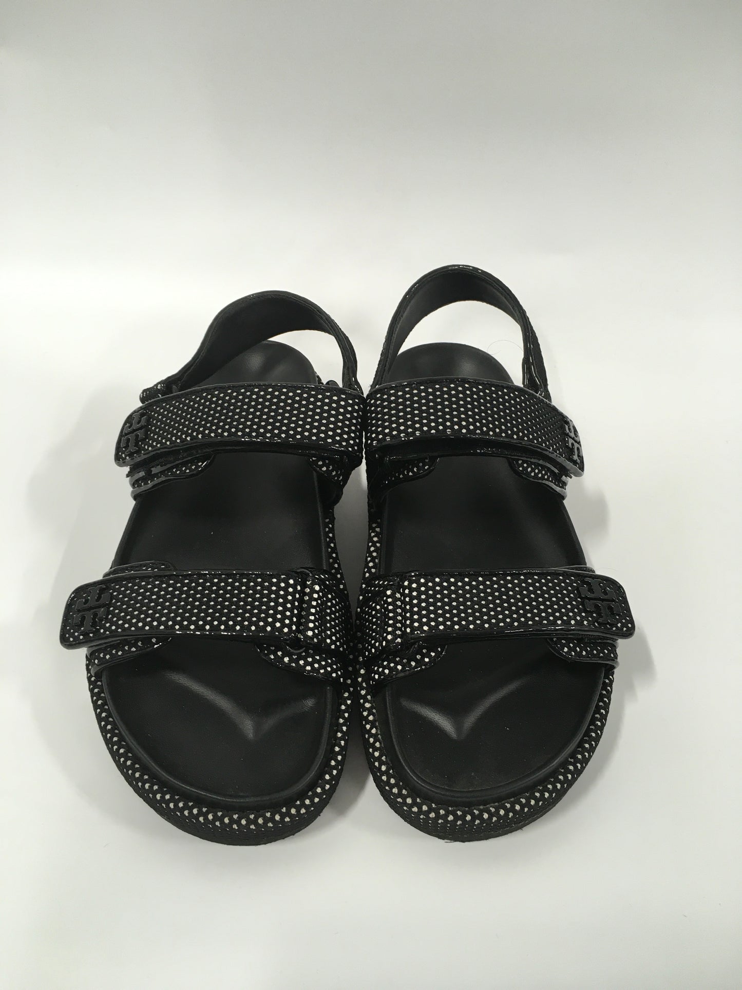 Sandals Flats By Tory Burch In Black, Size: 7.5