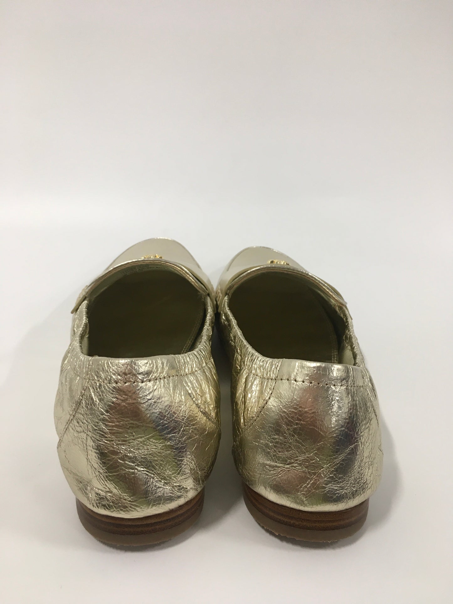 Shoes Flats By Tory Burch In Gold, Size: 9