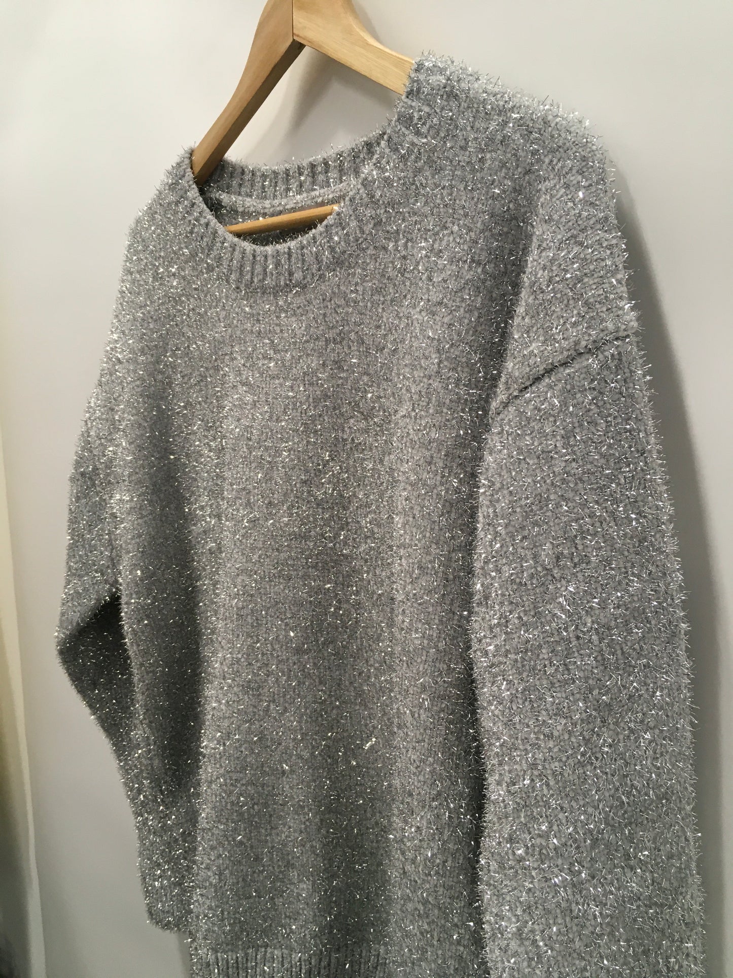 Sweater By J. Crew In Silver, Size: M