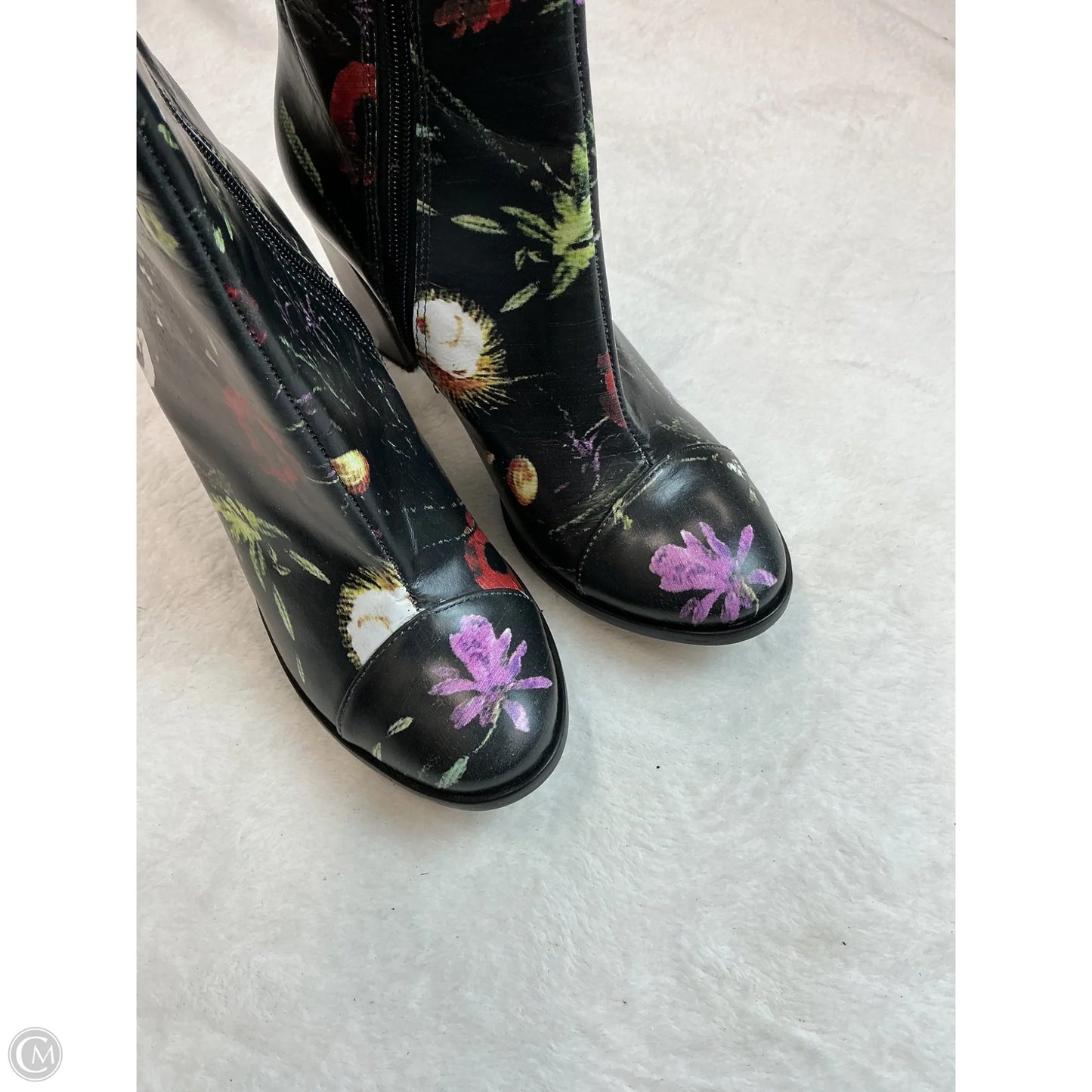 Boots Ankle Heels By Matisse In Floral Print, Size: 7.5