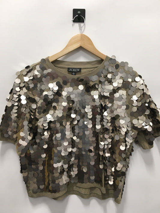 Top Short Sleeve By J. Crew In Bronze, Size: M