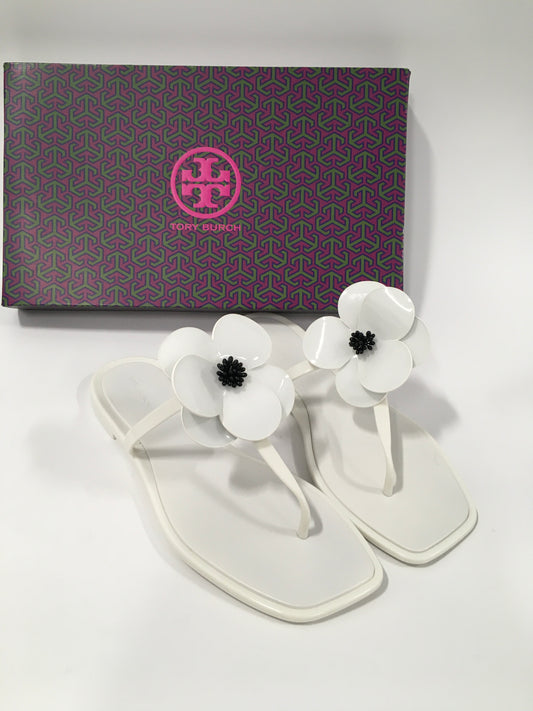 Sandals Designer By Tory Burch In White, Size: 9