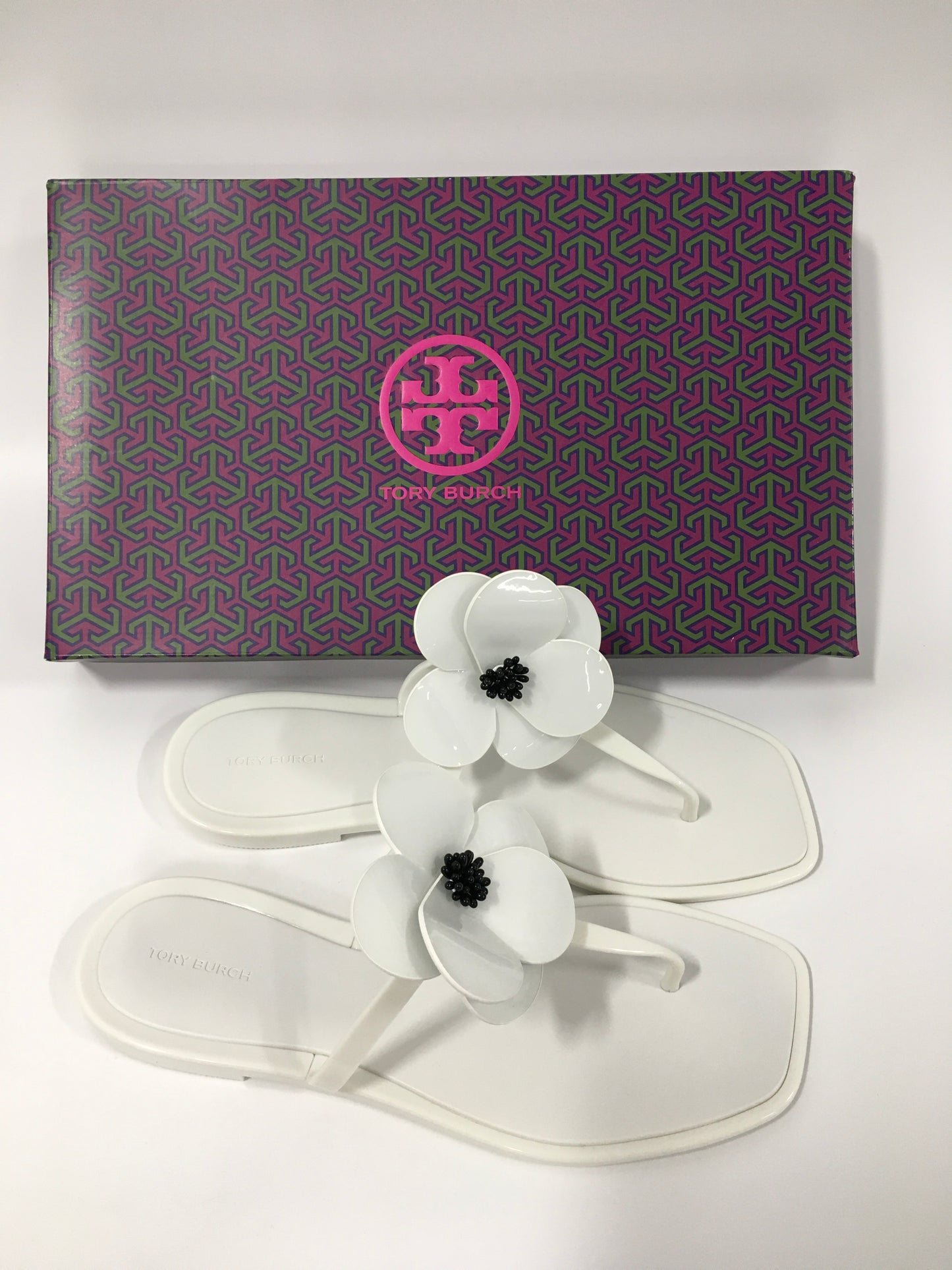 Sandals Designer By Tory Burch In White, Size: 9