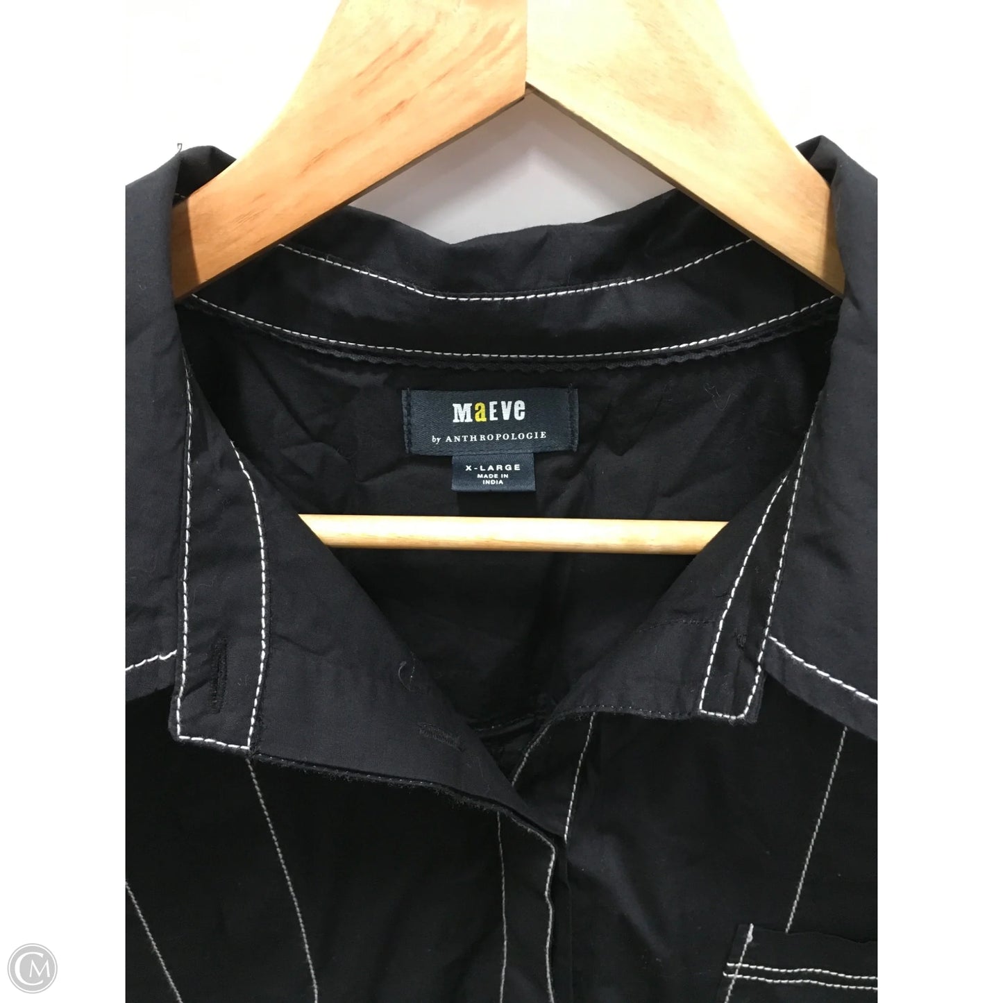 Top Short Sleeve By Maeve In Black, Size: Xl