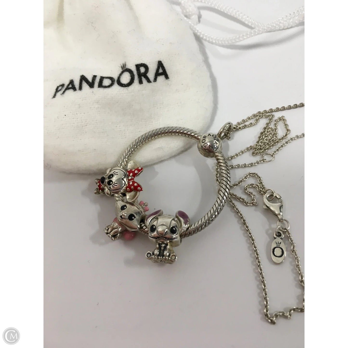 Necklace Charm By Pandora, Size: 04 Piece Set