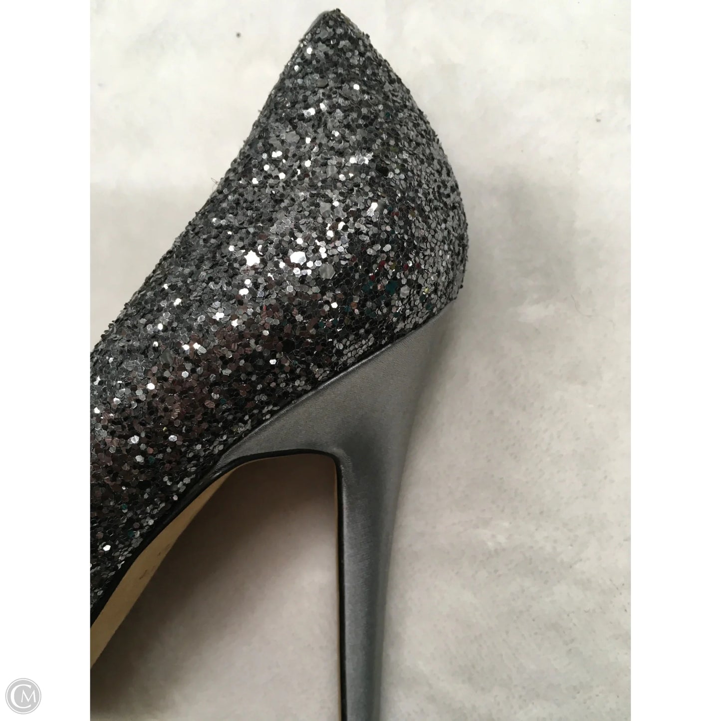 Shoes Designer By Kate Spade In Silver, Size: 8.5