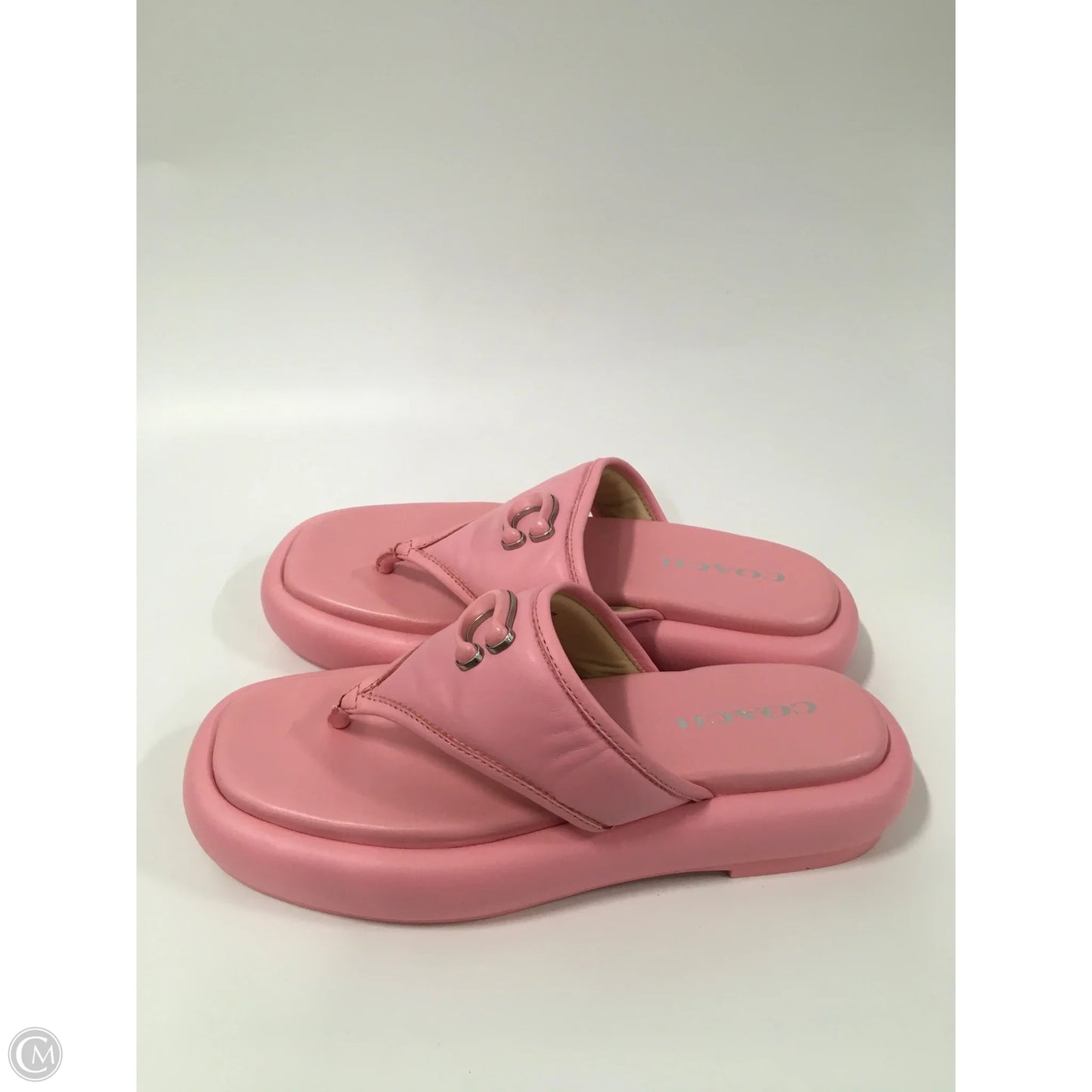 Sandals Designer By Coach In Pink, Size: 8