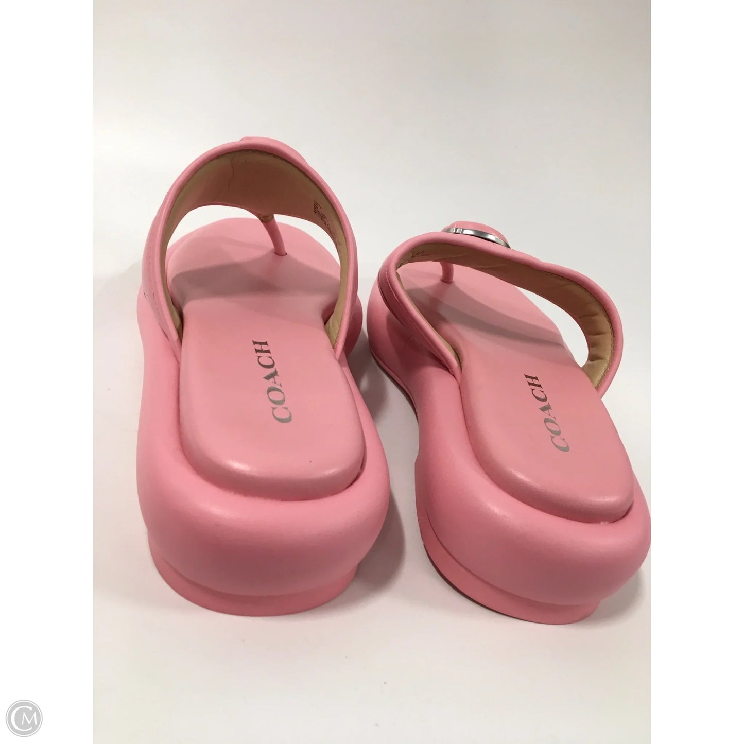 Sandals Designer By Coach In Pink, Size: 8