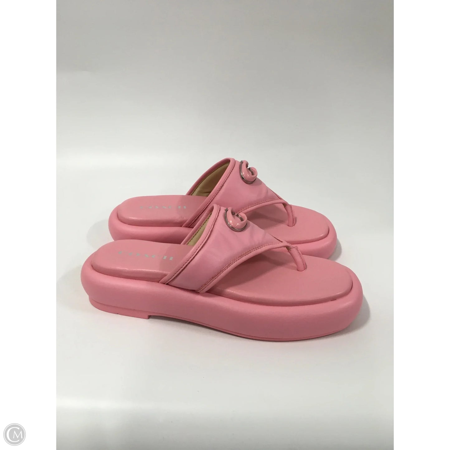 Sandals Designer By Coach In Pink, Size: 8