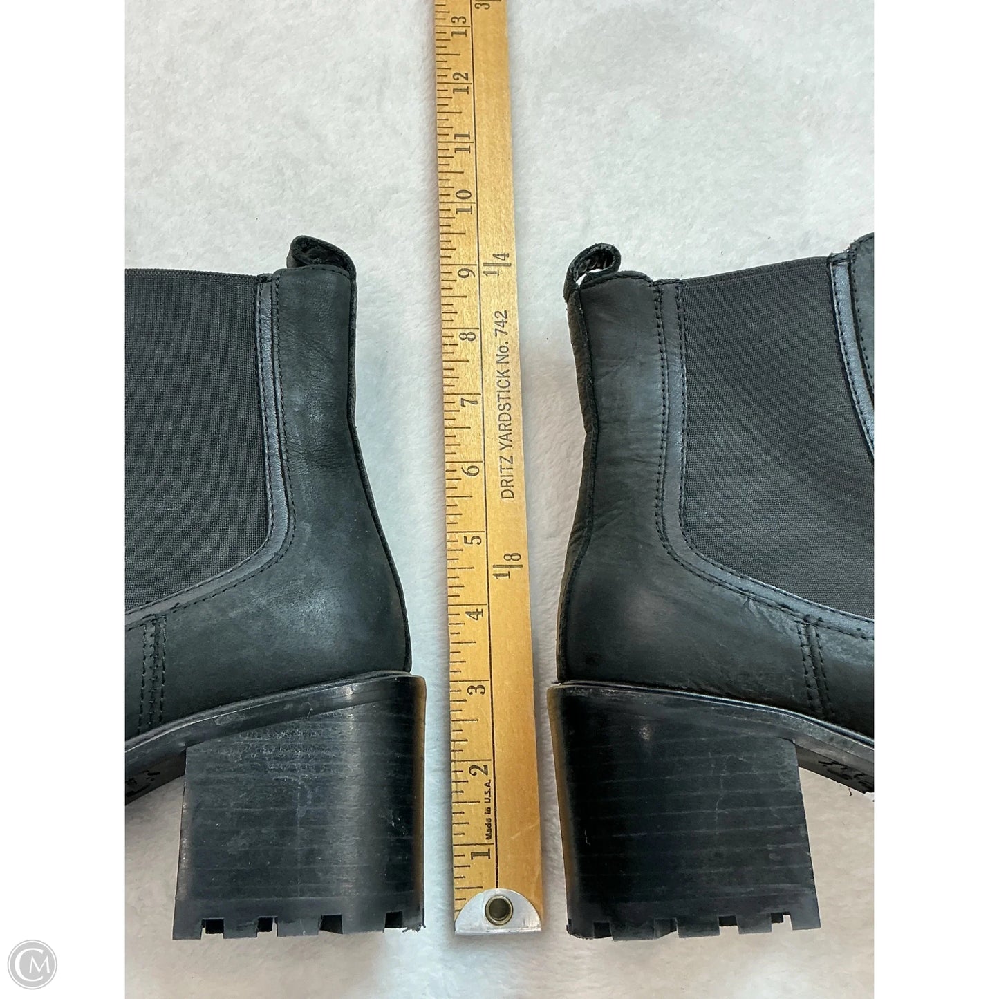 Boots Ankle Heels By Cma In Black, Size: 8