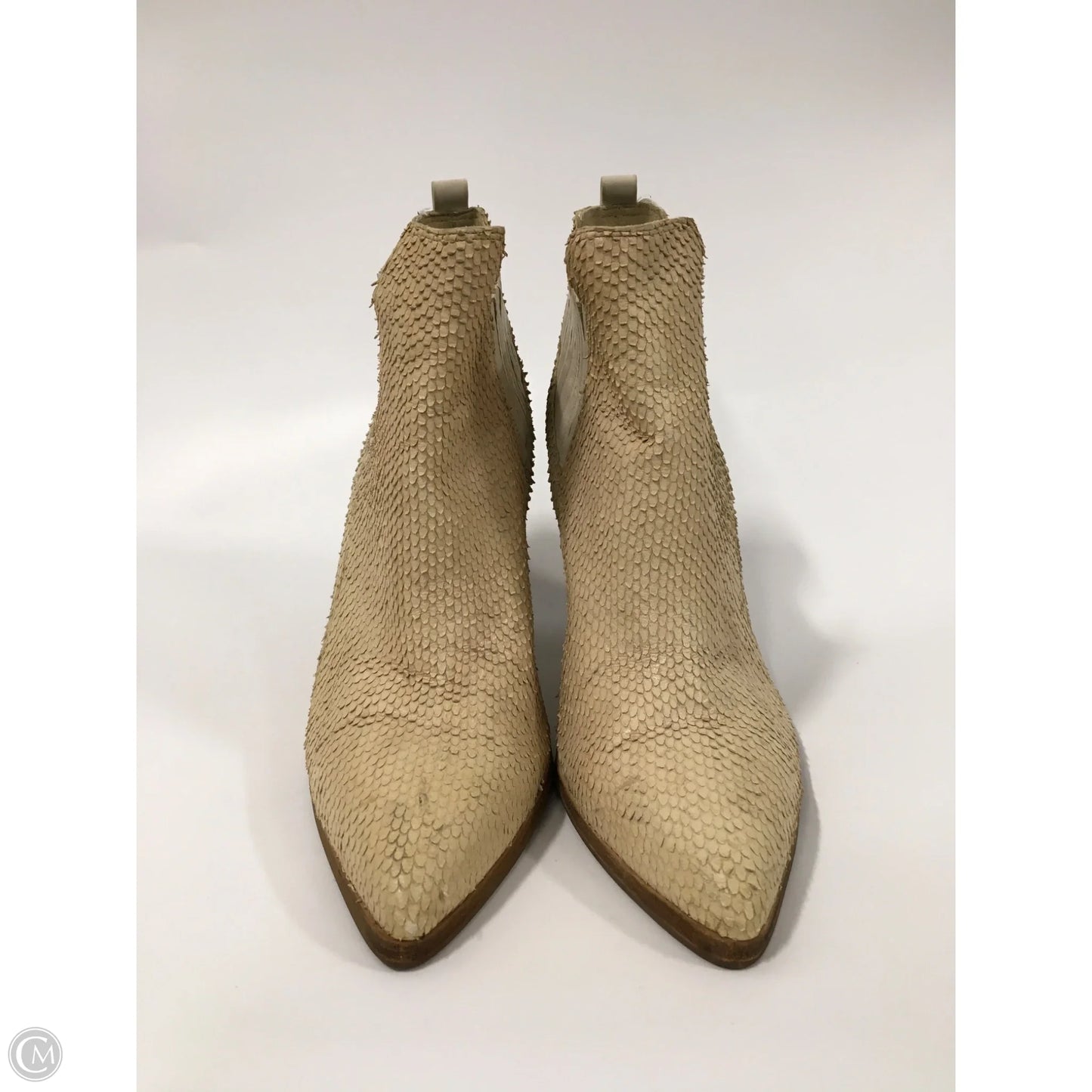 Boots Ankle Heels By Donald Pliner In Cream, Size: 9