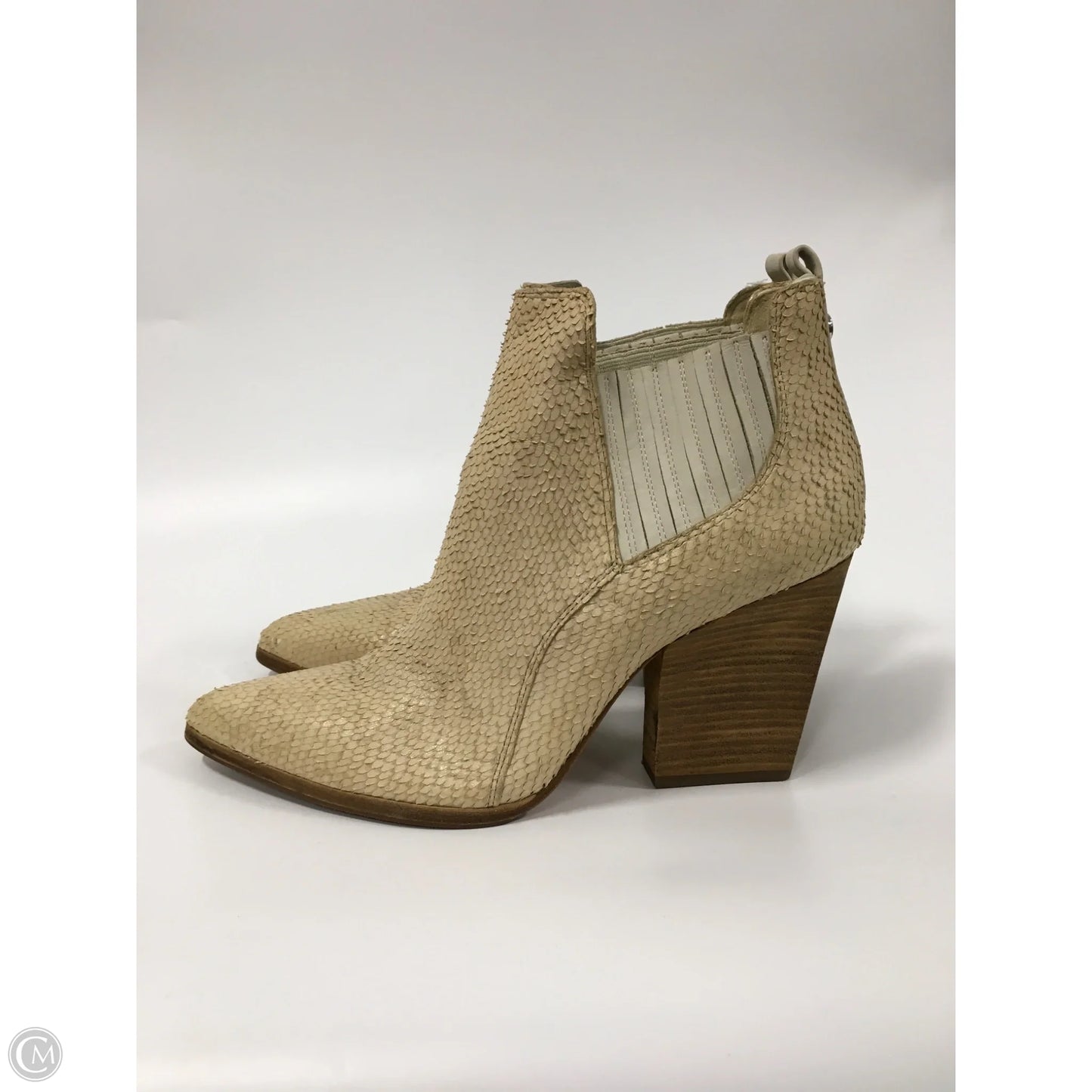 Boots Ankle Heels By Donald Pliner In Cream, Size: 9
