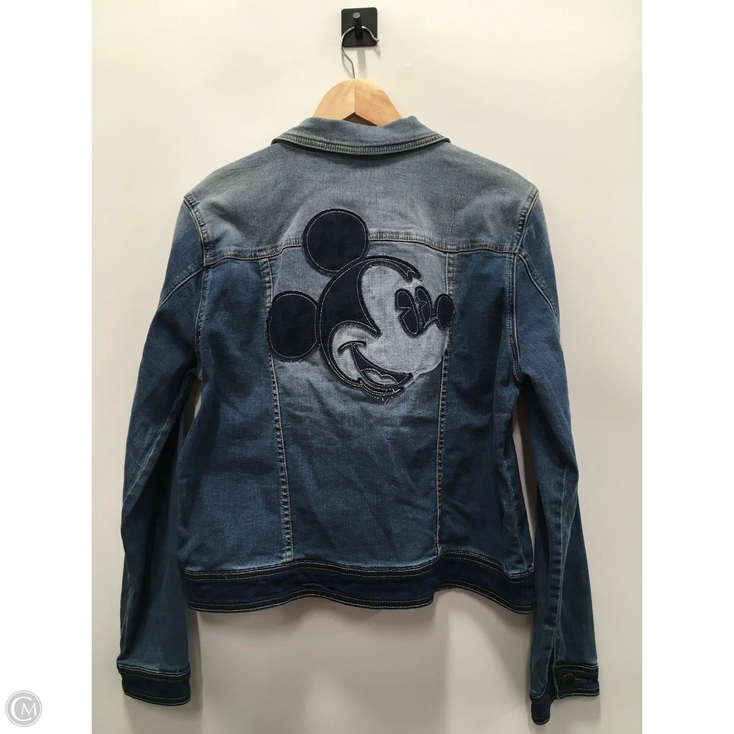 Jacket Denim By Desigual In Blue Denim, Size: Xl