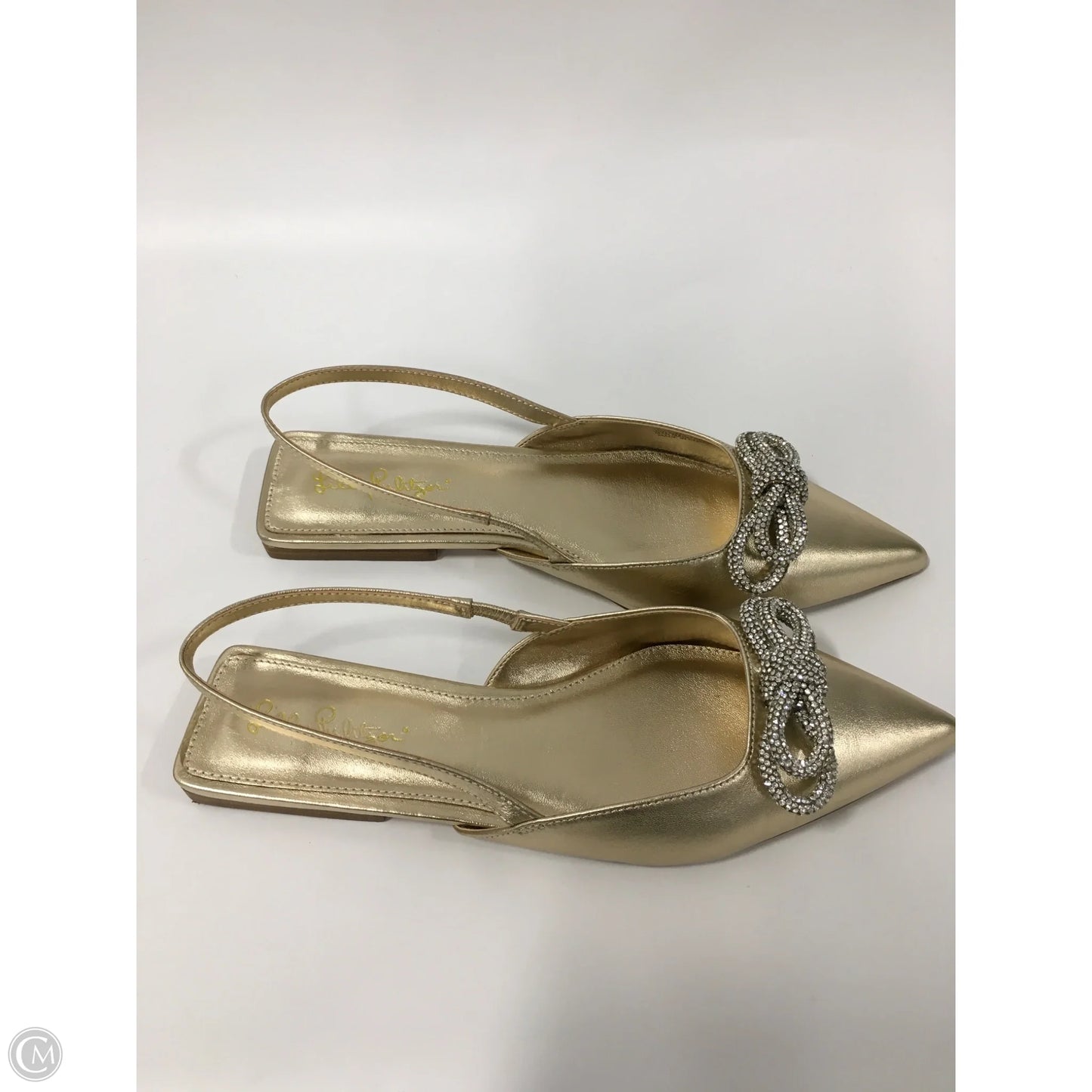 Shoes Designer By Lilly Pulitzer In Gold, Size: 9
