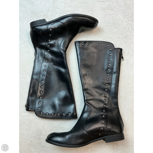 Boots Mid-calf Flats By Born In Black, Size: 7.5
