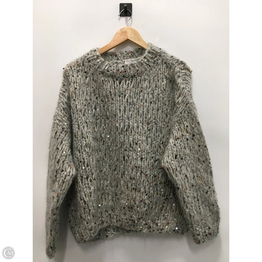 Sweater Designer By Brunello Cucinelli In Grey, Size: M