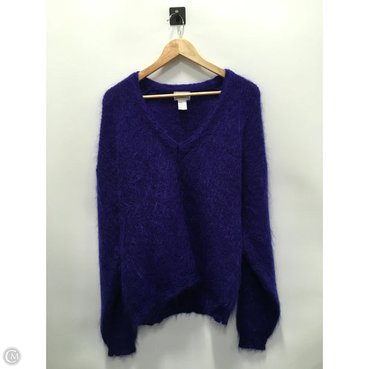 Sweater By Distinction In Purple, Size: M