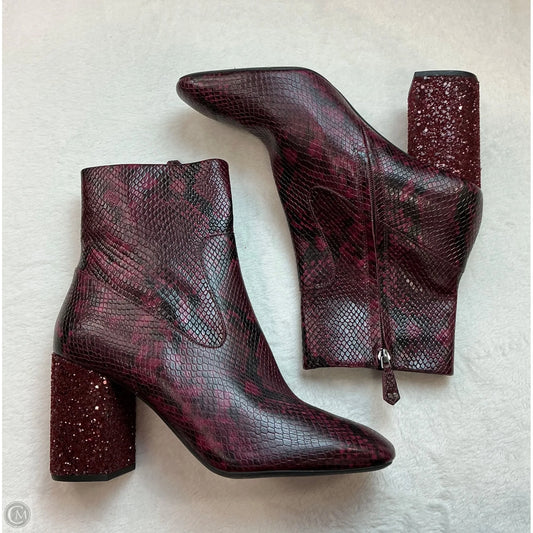 Boots Designer By Michael Kors In Snakeskin Print, Size: 10