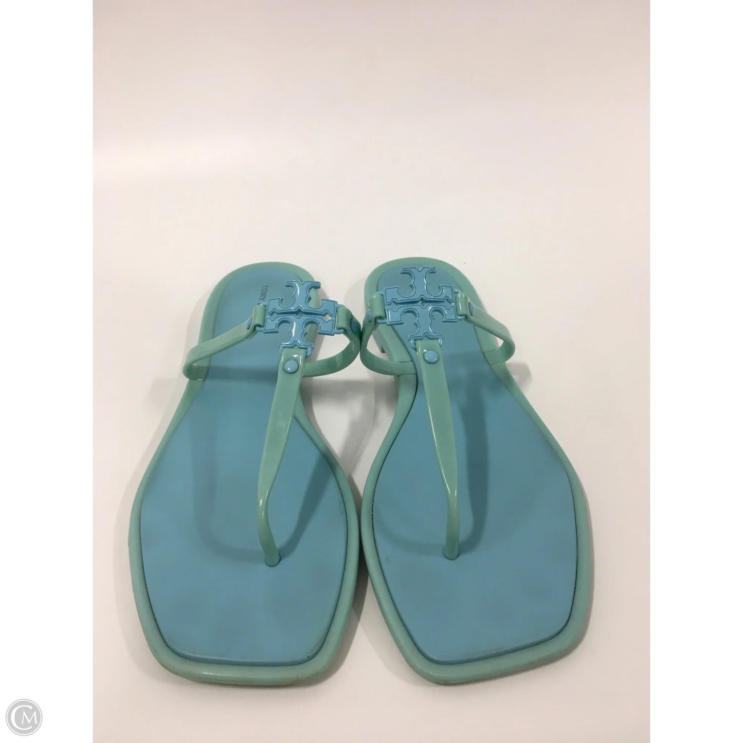 Sandals Flip Flops By Tory Burch In Teal, Size: 9