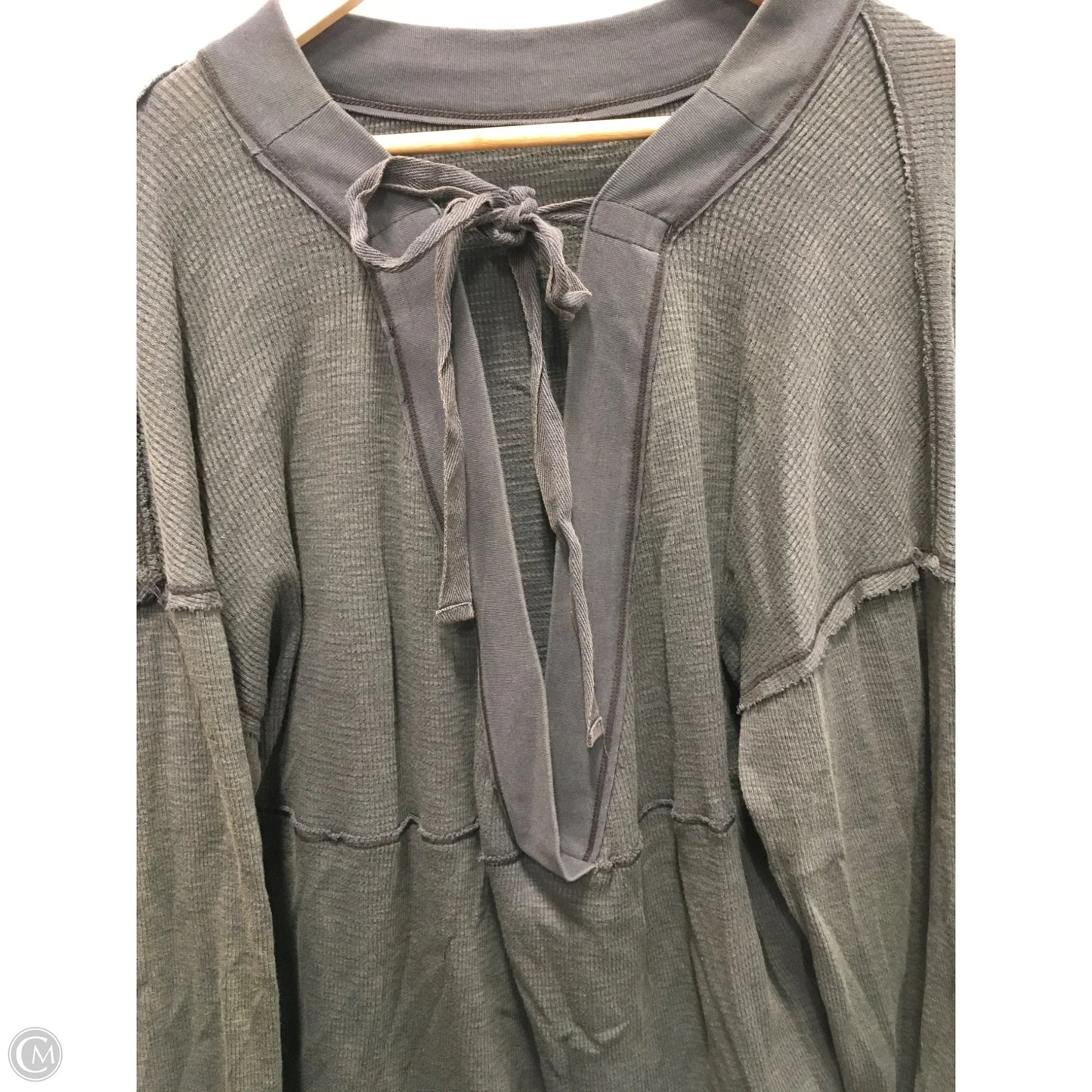 Top Long Sleeve By Free People In Grey, Size: Xl